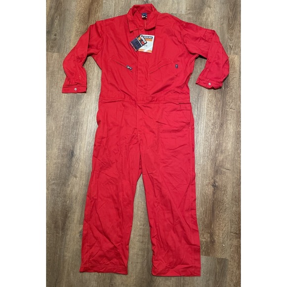 Lapco Fr Other - LAPCO FR Coverall XXL Short 50-52 Red ATPV 8.7 Cat 2 Work Safety